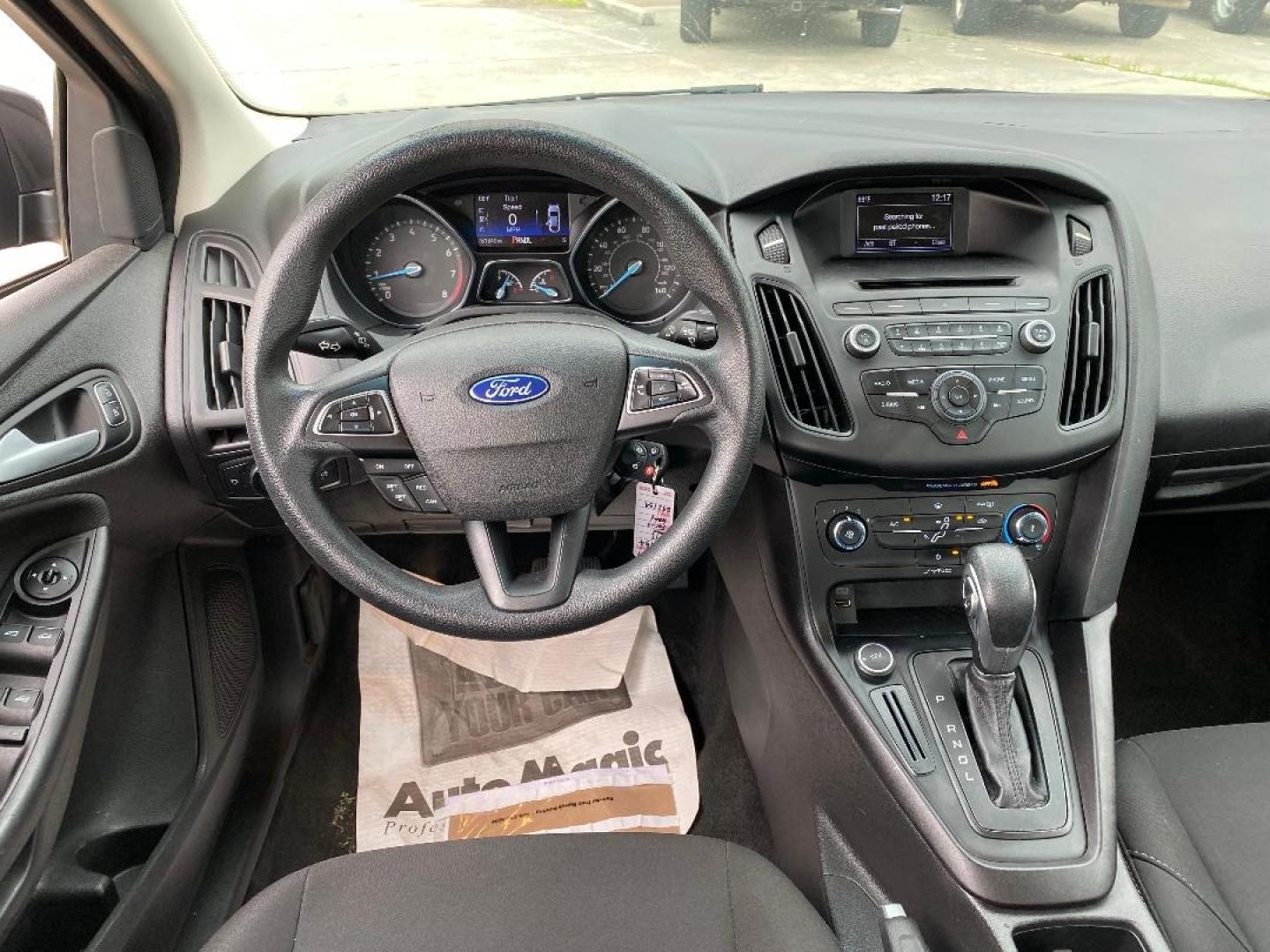 2017 Grey /Black Ford Focus (1FADP3F2XHL) , located at 1687 Business 35 S, New Braunfels, TX, 78130, (830) 625-7159, 29.655487, -98.051491 - Photo#12